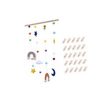 EPIGEIST 1set Supporto per Foto Parete con Pendenti Arcobaleno Organizer Decorativo con Clip per Immagini e Ricordi Speciali per Casa e Ufficio