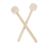 EPIGEIST 2 pezzi Bacchette per Grancassa Legno con Testa Lana da Mallet Drumsticks Resistenti per Strumenti Percussione Accessorio Essenziale per Banda e Chakra Drum