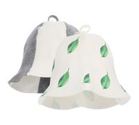 EPIGEIST 2 Pezzi Cappello Sauna in Feltro Leggero ed Elastico per Uomo e Donna Protezione Testa e Capelli dal Surriscaldamento Design Confortevole per Casa e Spa