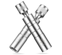 EPIGEIST 2 pezzi Chiavi Candela Magnetiche in Acciaio Design Filettato per Rimozione e Installazione Candele Auto e Moto Strumento Accessorio per Svitacandele