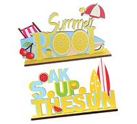 EPIGEIST 2 Pezzi Decorazione da Soak Up The Summer Roll Accessorio Fotografico Hawaiano e Desktop