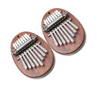 EPIGEIST 2 pezzi Kalimba in Legno Massello Mini Pianoforte Portatile per Principianti e Strumento Musicale Compatto e Leggero da Thumb Piano per Regalo Musicale
