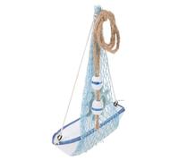 EPIGEIST 2 Pezzi Mini di Barca A Vela Accessori per Barche Giocattolo Barca Navy Arte da Parete A Tema Nautico Volante per Barche Decorazioni Appese Decorazioni per Feste