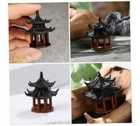 EPIGEIST 2 Pezzi Mini Padiglione Bonsai in Plastica Statua Decorativa per Giardino e Paesaggistico Compatto e Resistente per Balcone e Vaso Design Classico