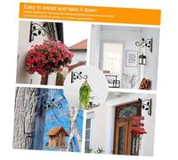 EPIGEIST 2 pezzi Staffa per Piante Sospese in Supporto da Parete per Vasi e Fioriere da Balcone Ganci Resistenti per Lanterna e Decorazioni Facile Installazione Colore Colore Casuale