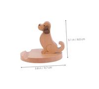 EPIGEIST 2 Pezzi Supporto per Smartphone in Legno Cane Portatelefono Scrivania Antiscivolo Stabile per Decorazione Divertente e