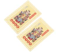 EPIGEIST 2 Pezzi Tai Sui Amuleto Feng Shui Anno del Cavallo Carte Protettive Zodiacali per Fortuna Armonia e Salute