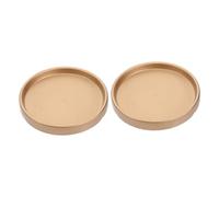 EPIGEIST 2 Pezzi Vassoio per Fioriere Supporto per Fioriera in All'aperto Smaltato Base Piante Vassoio per Pentole Vassoi Gocciolamenti Piante d'oro