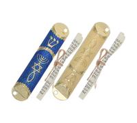EPIGEIST 2 Set Mezuzah in Metallo per Targa Judaica Resistente alle Intemperie Decorazione Spirituale e Idea Regalo per Cerimonie Ebraiche e Inaugurazioni