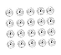 EPIGEIST 20 pezzi Palline Decorative Specchio per Feste da Sfere Riflettenti Vetro per Decorazioni Eventi Compleanni e Natale Facili da Appendere e Utilizzare