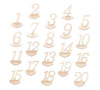 EPIGEIST 20 Pezzi Segnaposto Cuore Numeri da Tavolo per Matrimoni e Feste, Cartelli Numerici in Legno Resistenti per Ristoranti e Bar, Accessori per Eventi e Cerimonie