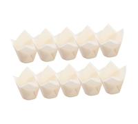 EPIGEIST 200 pezzi Pz Pirottini Muffin in Bianca Resistenti e Usa e Getta Coppette da Forno Non Stick per Dolci Cupcake e Muffin per Feste e Uso