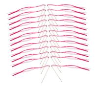 EPIGEIST 25 Pezzi Bacchette Matrimonio con Nastro in Decorativi da Fata in Legno e Tessuto Leggeri e Resistenti per Feste Compleanni Booth Colori Vivaci per Celebrazioni