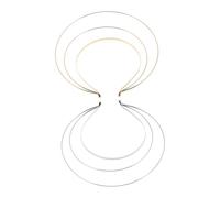 EPIGEIST 2pezzi Copricapo Tre Strati in Ferro Cerchietto Da Dea in Stile Vintage Accessori Per Capelli Fai Da Te Per Costumi Sposa Ballo Di Fine Anno Halloween