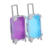 EPIGEIST 2pezzi Mini Trolley Makeup Case Scatola Per Extension Ciglia e Organizer Di Trucco Per Viaggi e Uso Quotidiano Design Compatto e Leggero Per Estetiste e Appassionati Di Bellezza