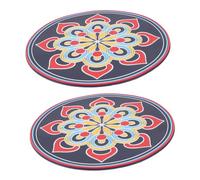 EPIGEIST 2pezzi Tappetino Per Ciotola Cantante Da Cuscino Antiscivolo Per Meditazione e Pratiche Spirituali Design Elegante e Versatile Per Diverse Tecniche Di Meditazione