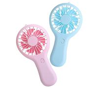 EPIGEIST 2pezzi Ventilatore Portatile Ricaricabile Mini Ventilatore Usb Per Esterni e Interni Maneggevole e Pratico Per Viaggi e Attività All Aperto e Resistente e Facile Da Trasportare