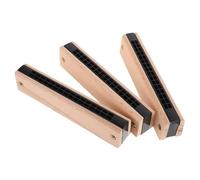 EPIGEIST 3 Pezzi Legno Faggio Diy Doppia Strumento Musicale Educativo Creativo per Esplorazione Musicale e Sviluppo Intellettuale