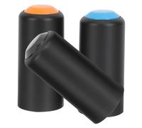 EPIGEIST 3 pezzi Tappi Batteria Microfono in Plastica Resistente con Vite Copri Batteria Compatibili per Microfoni Accessori Pratici e Durevoli Nero Arancione Blu