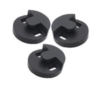 EPIGEIST 3 Pezzi violoncello silenziatore in gomma nera pad mute per strumenti musicali silenziatore per violoncello silenziamento della riduzione del rumore gomma da cancellare Nero