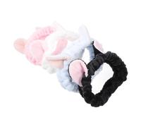 EPIGEIST 4 pezzi Fascia per Capelli Trucco con Orecchie Gatto Fascia Elastica Spa Morbida e Confortevole per Lavaggio Viso Yoga e Cosplay Animali Accessorio Versatile per Feste e Maschere