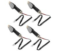 EPIGEIST 4 pezzi Indicatori Direzione LED per Nero Trasparente Resistente Carbonio per Accessori Uomo Cruiser