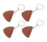 EPIGEIST 4 Pezzi Vintage PU Leather Rock Style Guitar Pick Holder Keychain Plectrum Organizer Bag For Guitar And Ukulele Players