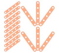 EPIGEIST 40pezzi Fasce in Siliconper Bigodini Elastiche Arancioni Resistenti al Calore Accessori per Ricci e Onde Morbide da Salone per Uso Domestico