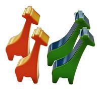 EPIGEIST 4pezzi Giraffe Shape Musical Percussion Toys Educative Kids Maracas for Early Learning Safe and Engaging Instruments for Parent-child Interaction