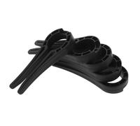 EPIGEIST 5 pezzi Serrature per Pomelli Gas Nero Blocca Manopole Cucina e Protezione per Animali Antipresa Accidentale per Piano Cottura Gas