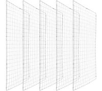 EPIGEIST 5 pezzi Tappetini Grill Bbq in Acciaio Rete Antiaderente Riutilizzabile Resistente Alte Temperature per Barbecue Esterni e