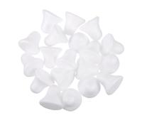 EPIGEIST 50 Pezzi Ciondolo campanelli per la Decorazione Assortito Natale Kit Bianco Fai da Te Stampo Campanellino Fai da Te Schiuma