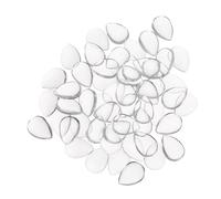 EPIGEIST 50 Pezzi Nail Color Samples Display Beads Transparent Glass Waterdrop Shape For Nail Art Practice And Manicure Color Chart Efficient Selection