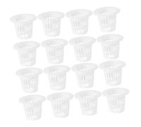 EPIGEIST 50 pezzi Vasi in Rete Bianchi per Idrocoltura Contenitori Soilless per Radici Sane Resistenti AI Raggi UV per Giardino e Hydroponics Aquaponics