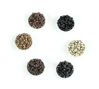 EPIGEIST 500pezzi Silicone Per Extension e Dreadlocks Cuffie Per Acconciature Colore Marrone Per e Donne Facili Usare e Resistenti