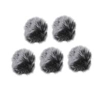 EPIGEIST 5pezzi Copertura Peluche Per Microfono Antivento e Protezione Per Microfono Clip Accessori Per Registrazione Audio e Karaoke