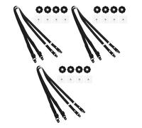 EPIGEIST 6 Pezzi cinghie di sicurezza per mobili televisione cinghie di fissaggio per mobili tracolla regolabile sulla prevenzione Black