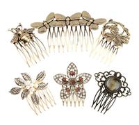 EPIGEIST 6 Pezzi Pettini per Chioma Vintage Cristalli, Fermagli Laterali Eleganti per Girl Headdress, Wedding Hair Decor e Hair Ornaments For Women, Accessori Chioma per Sposa, Feste e Serate