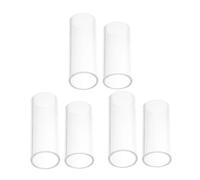 EPIGEIST 6pezzi Slide per Chitarra in Vetro Trasparente Anelli Scorrevoli Ergonomici per Chitarre Acustiche ed Elettriche Adatti Blues Jazz e Country Leggeri e Portatili