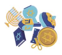 EPIGEIST 7 Pezzi Adesivo in Stoffa Di Hanukkah Del Fumetto Toppa in Tessuto Cucibile Progettazione Di Toppe Per Vestiti Toppe Per Vestiti Per Ragazze Tascabili Per Pantaloni