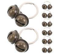 EPIGEIST 8 Pezzi 8 Ciondoli per Collare per Animali Domestici Campanelli Doppi in Metallo Impermeabili, Accessori per Cani di Piccola Taglia e Gatti Suono Nitido per Uso Quotidiano