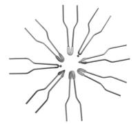 EPIGEIST 8 Punte per Pirografia ad Alta Impedenza Utensili per Combustione Legno Resistenti e Compatibili Set Ricambio per Penna Pirografo Professionale e Principianti Strumenti per