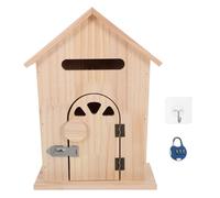 EPIGEIST Cassetta Postale da Esterno in Legno con Serratura di Sicurezza, Cassetta dei Suggerimenti da Parete Stile Vintage per Casa, Ufficio e Appartamenti, Organizzatore per Ingresso