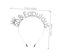 EPIGEIST Cerchietto di Buon Compleanno Corona da Donna, Set 2 Pezzi Strass Scintillanti, Copricapo Leggero Decorativo per Feste 50° Compleanno, Accessori Eleganti per Party