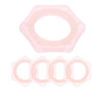 EPIGEIST Cerchio Protettivo Anti-caduta per Microfono in Plastica Rosa Luce Notturna 5 Pezzi, Anelli di Protezione Sei Angoli per Microfono da Studio
