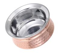 EPIGEIST Ciotola Indian Rice Bowl in Metallo Martellato per Riso Verdure e Curry Serveware Versatile per Casa Ristorante e Feste