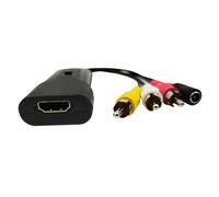 EPIGEIST Convertitore Nero Adattatore Video Rca Composite Plug Play Supporta Ntsc Pal Alimentatore Compatibile Tv Smart e Vhs