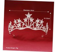 EPIGEIST Copricapo Di Cristallo Per Sposa Fascia Capelli Strass Forma Di Stella Accessorio Per Capelli Da Donna Alla Moda Per Compleanni e Celebrazioni