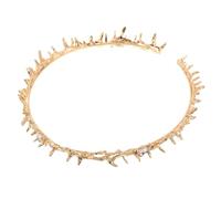 EPIGEIST Corona Fascia Dorata per Capelli da Dea Accessorio Leggero e Resistente per Festa di Compleanno e Halloween Compatibile con Costumi da Sovrana e Cosplay