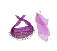 EPIGEIST Costume Danza Belly Dance per Oca Completo con Sciarpa e Cintura Fianchi Abbigliamento per Feste e Design e Adattabile per Animali Domestici